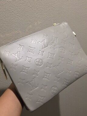 Source Unknown Grey Embossed Crossbody